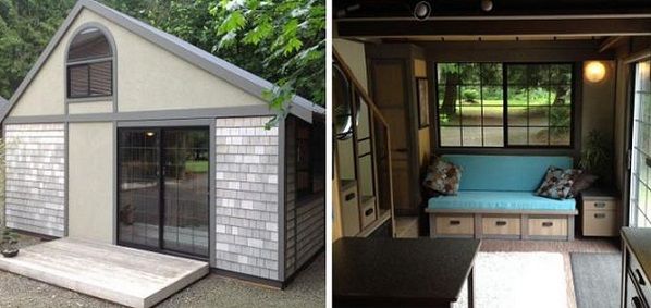 Απίστευτο!! Το πιο χλιδάτο μικροσκοπικό σπίτι 26 m2 με τζάκι και τζακούζι!! (Pics)