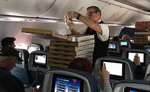 pilot orders pizza