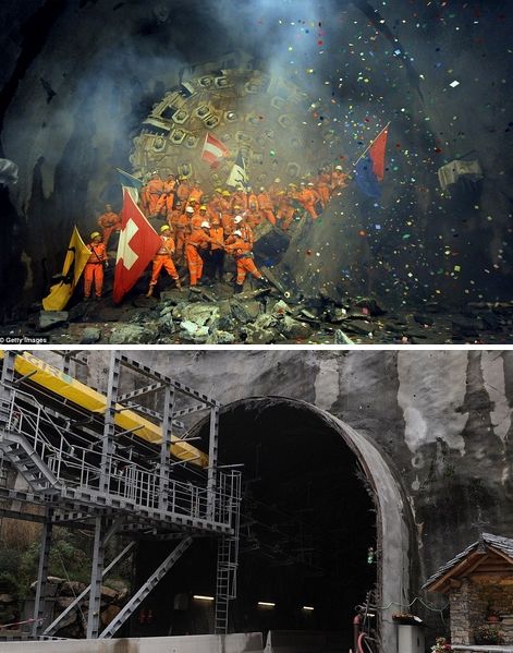Το μεγαλύτερο τούνελ του κόσμου θα ενώνει Ζυρίχη – Μιλάνο σε 2 ώρες και 50 λεπτά!! (Pics)