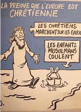 Οργή για τα νέα σκίτσα του Charlie Hebdo για τους μετανάστες (Pics)