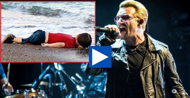 Ο Bono τραγούδησε για τον μικρό Αϊλάν Κουρντί από τη Συρία (βίντεο)