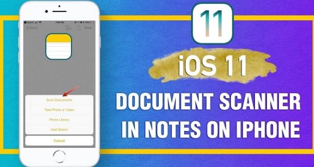 ios 11 notes scanner