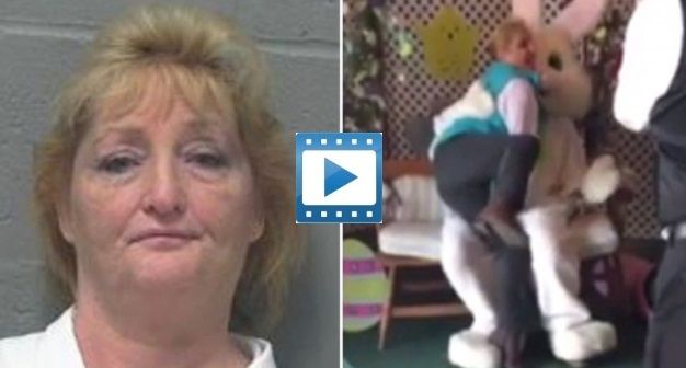 Ladonna Hughett drunkenly gropes Easter bunny in Ohio mall