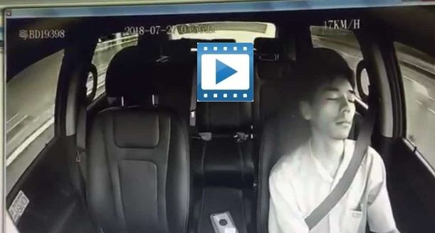 Driver sleeps for a full minute while driving