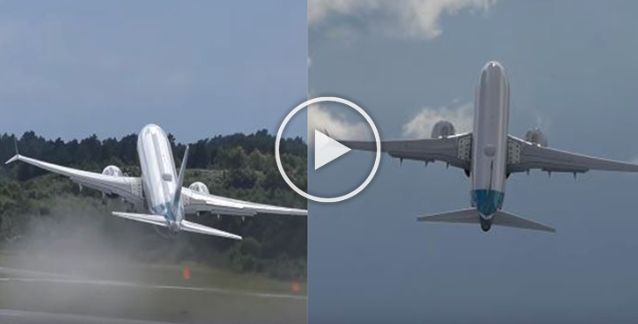 Boeing 737 MAX Shocking Steep takeoff