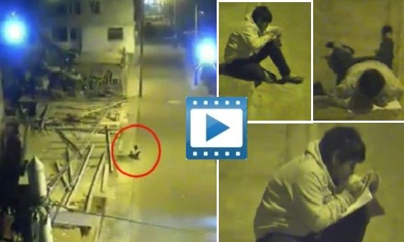 reading in the street